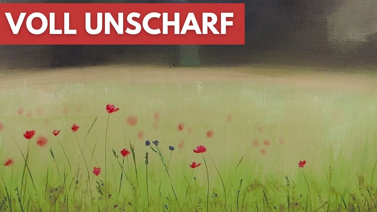Unscharfer Hintergrund mit Acrylfarben malen
