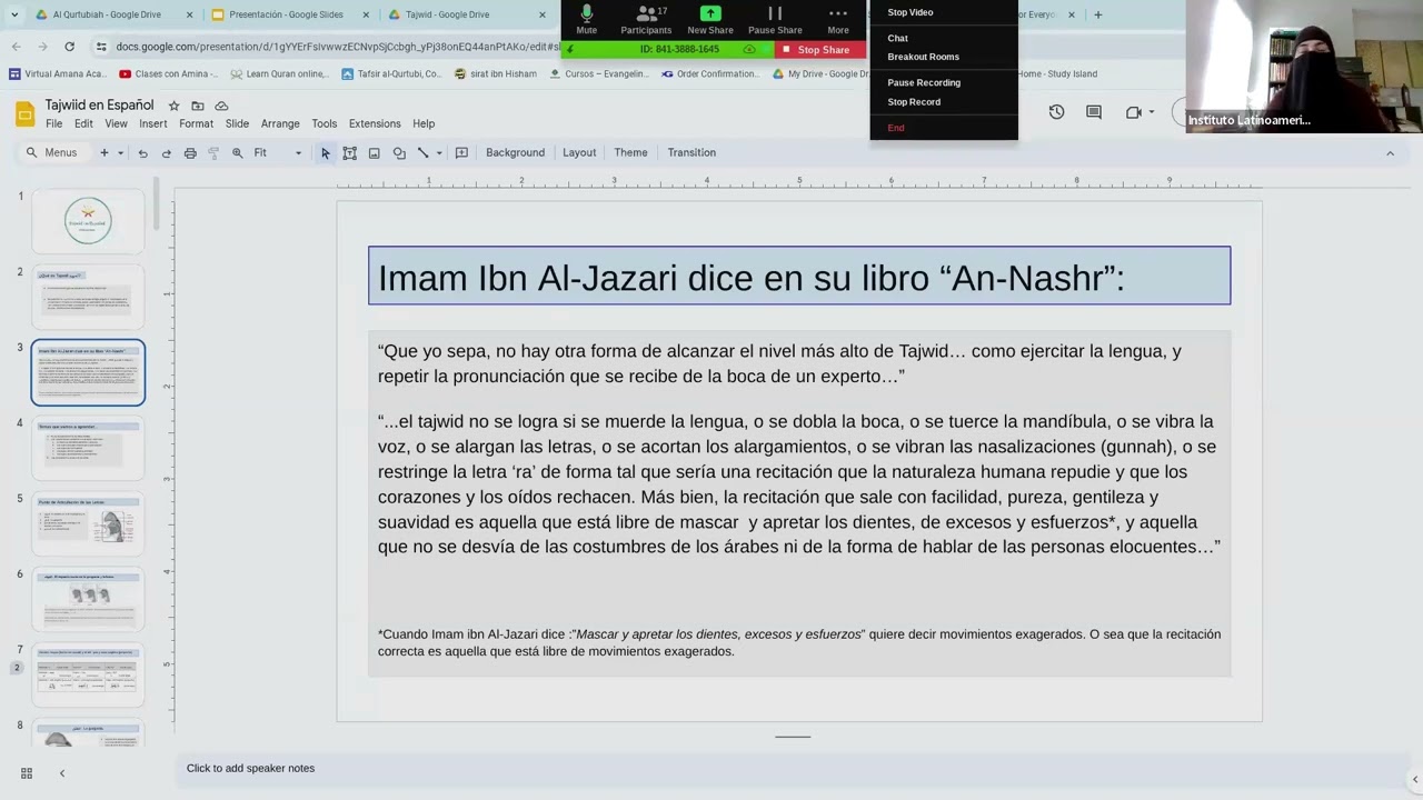 ¿Por qué es bueno abrir la cámara al recitar el Quran a nuestros profesores?