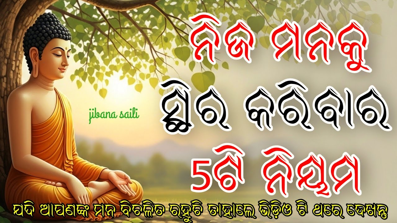 Nija manaku sthira karibara 5 ti niama  👍🏻 ||  5 rule for control your mind , #jibanasaili