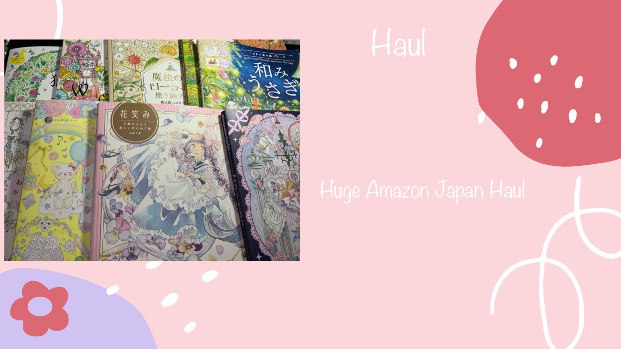 Huge Amazon Japan Colouring Book Haul