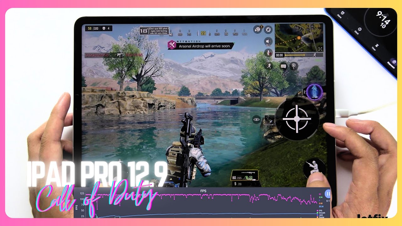 iPad Pro 12.9 (2022) Call of Duty Mobile Gaming test CODM 2024 | Apple M2, 120Hz Display
