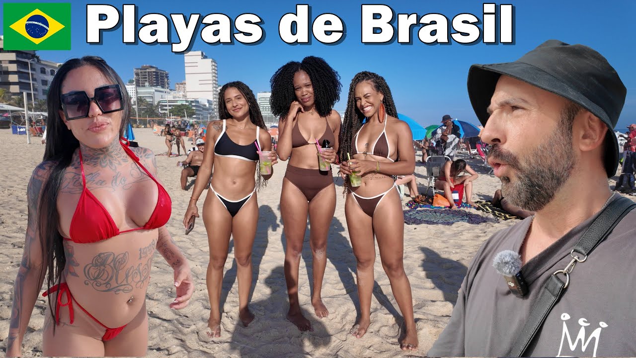 Playas de RIO de JANEIRO : entrevistas PICANTES 🇧🇷