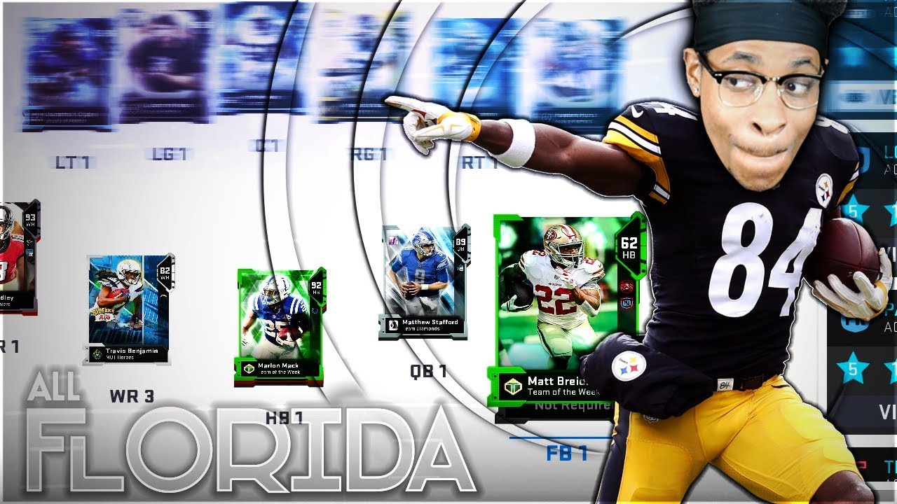 ALL-FLORIDA SQUAD TEAM BUILDER! NFL Players From Florida Team Builder Madden 19