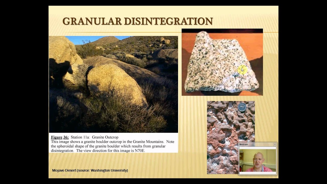Arid Landscapes I  - the weathering processes