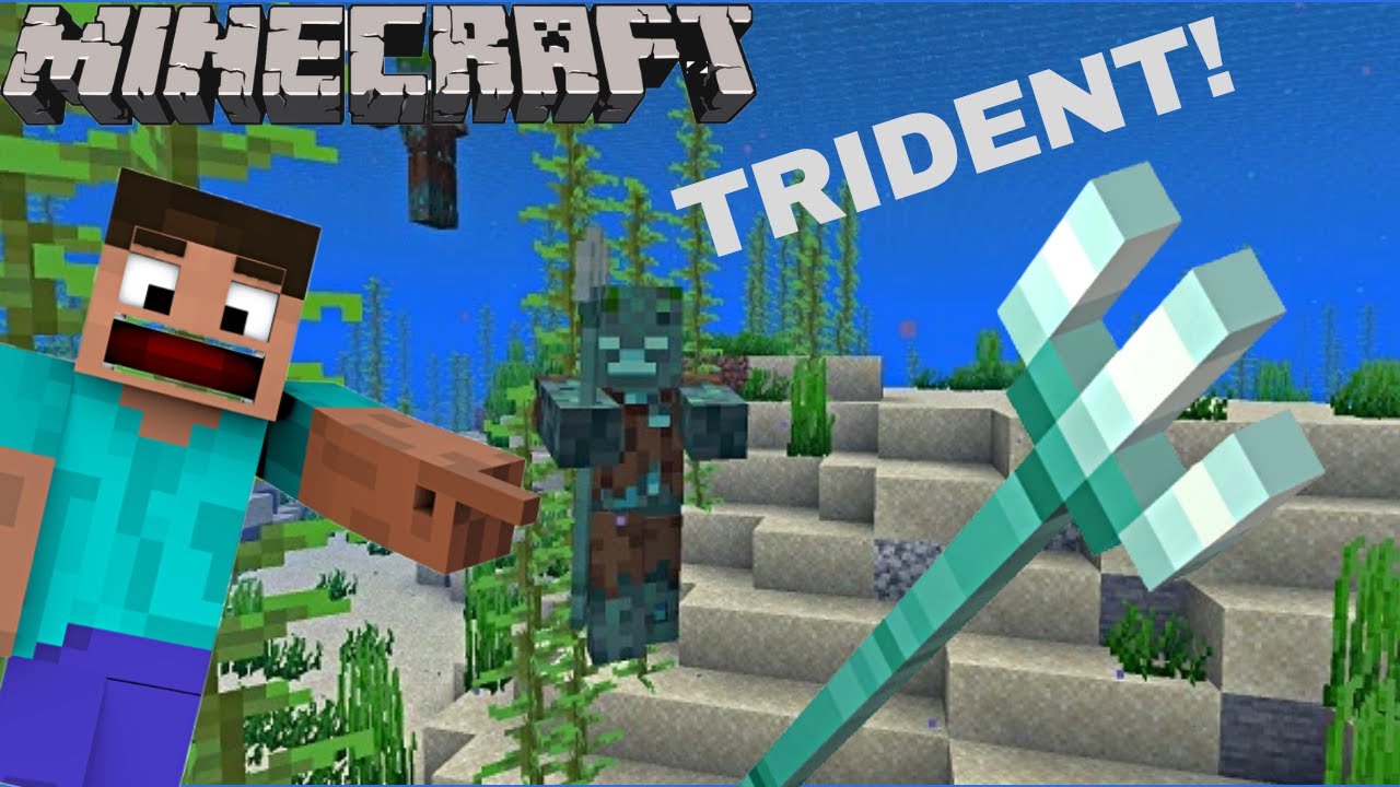 MINECRAFT BUT NOT EASY TO GET TRIDENT ? /MINECRAFT GAMEPLAY