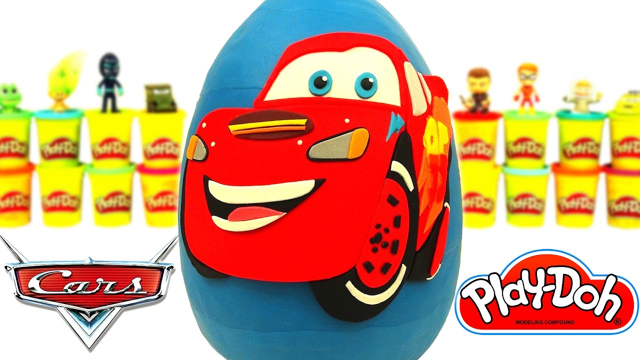 Şimşek Mcqueen Disney Arabalar S&uuml;rpriz Yumurta Oyun Hamuru - Tsum Tsum Cicibiciler