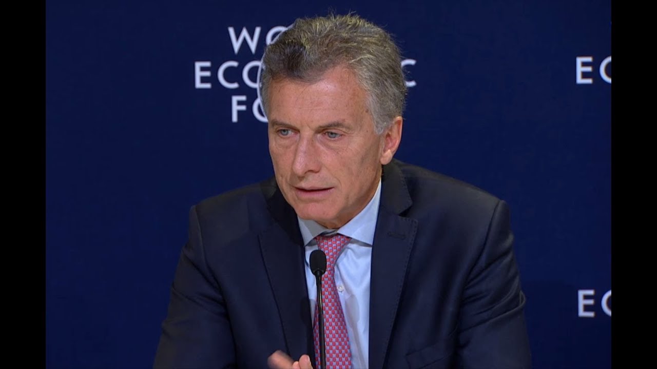 Conferencia de Prensa de Mauricio Macri en el Foro Económico Mundial (Inglés)