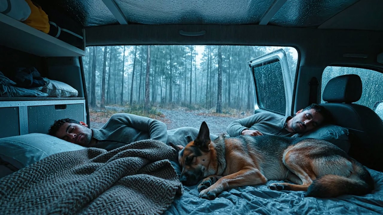 Gotas de Lluvia Fuera de la Ventana de la Caravana para Dormir – La Forma Más Rápida de Concili...