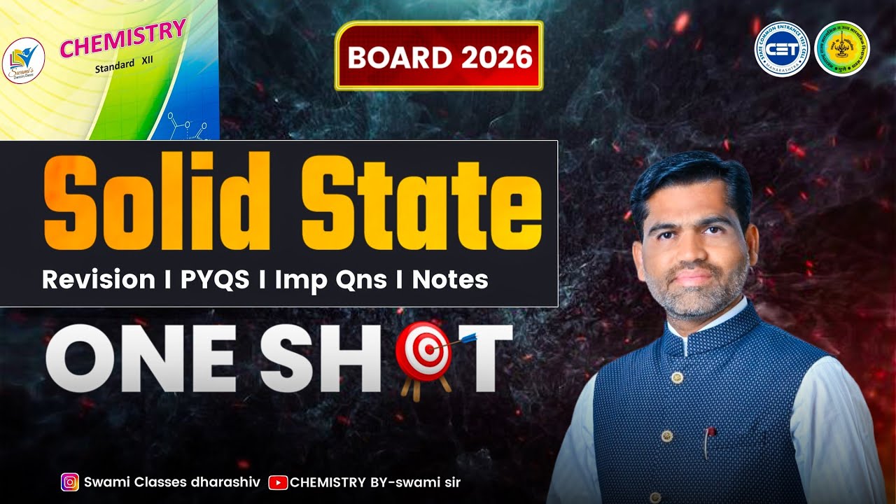 CH-01 Solid state oneshot #hsc2026 #mhtcet2026 #swamisir #chemistry #chemistrybyswamisir 