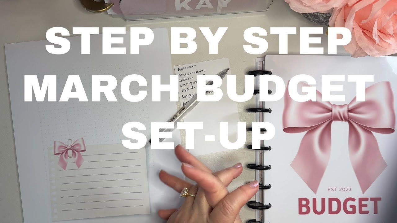 Step by Step March Budget Set-Up | DIY Budget Planner