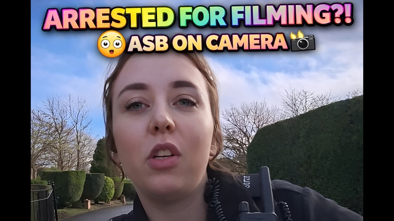 “‘Give Me Your Details or You’re Arrested’😳|UK Police Confront Cameraman Over‘Antisocial Behaviour’”