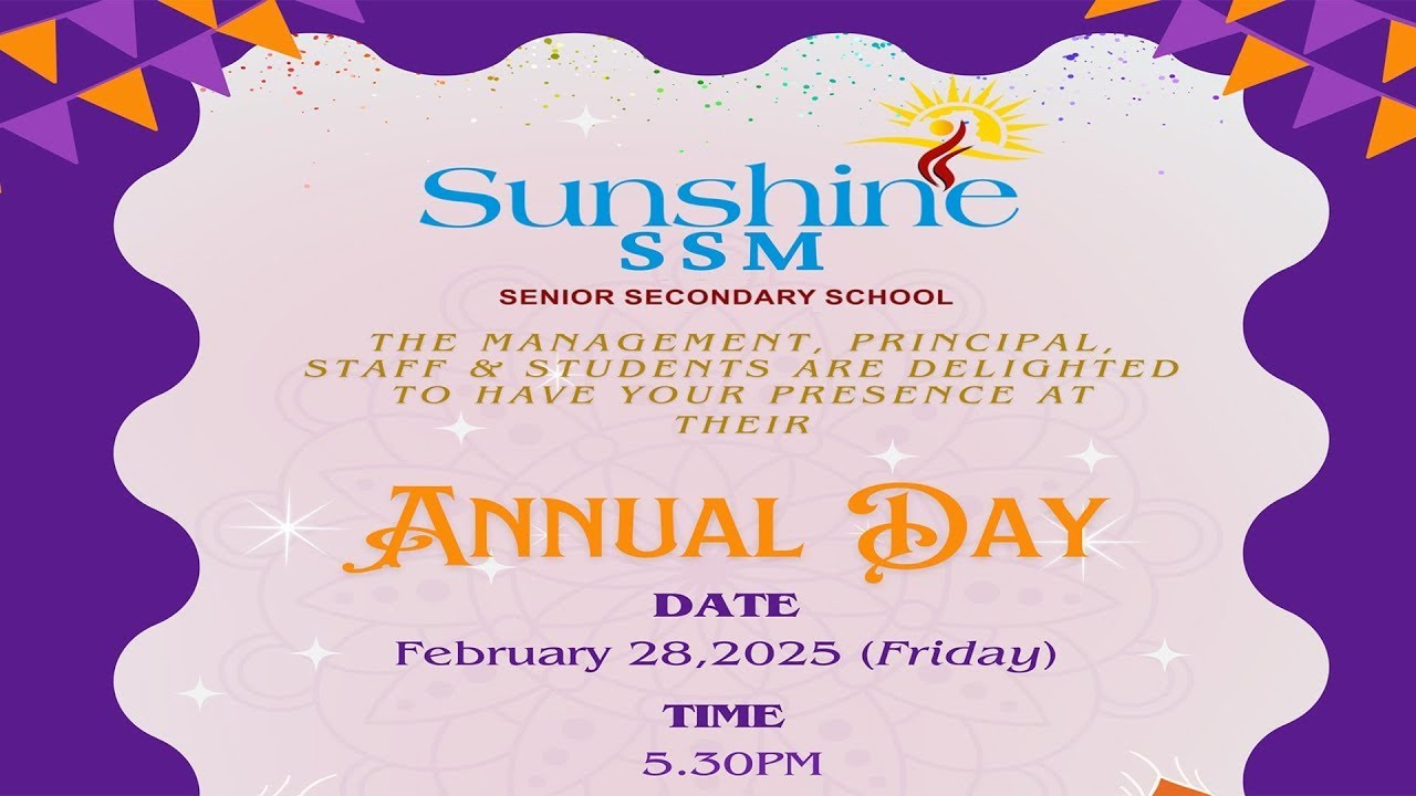 Sunshine SSM Senior Secondary School - Annual Day - 28.02.2025