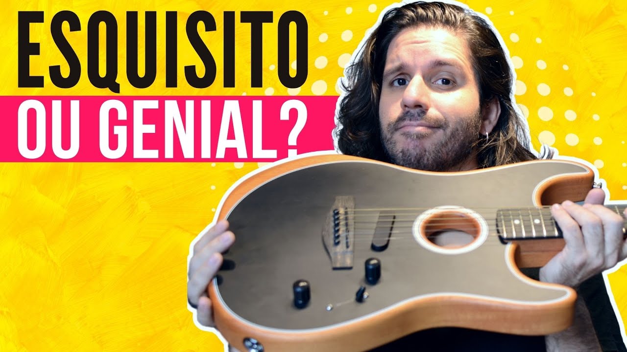 VIOLÃO ou GUITARRA? O que achei da Fender ACOUSTASONIC stratocaster