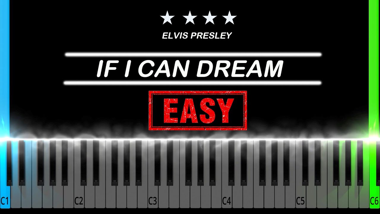 Elvis Presley - If I Can Dream EASY Piano Tutorial