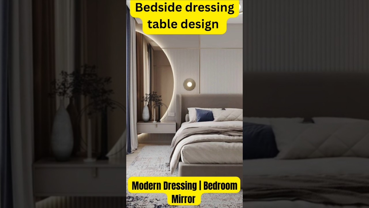 dressing table design for bedroom, bedroom mirror #trending #home #interiordesign #dressingtable #yt