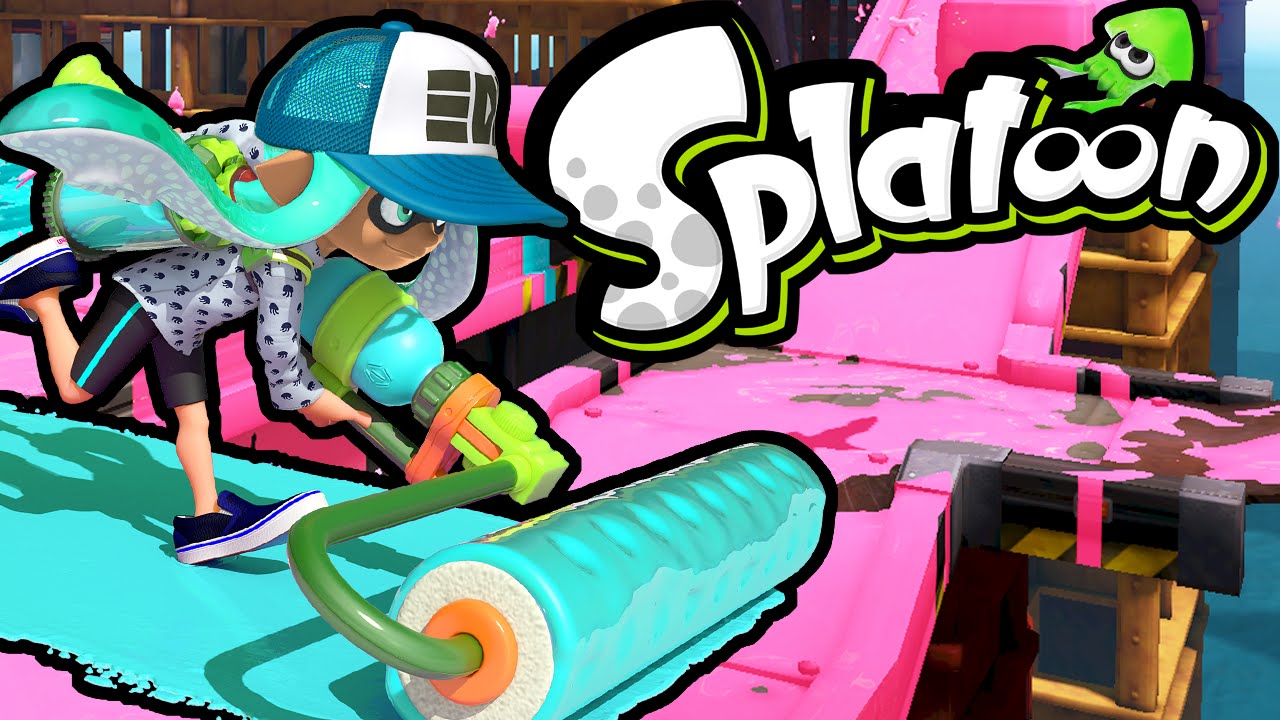 Splatoon Wii U ROLLER GIRL! Inkling New Weapons Shops Online Gameplay Walkthrough PART 2 Nintendo HD