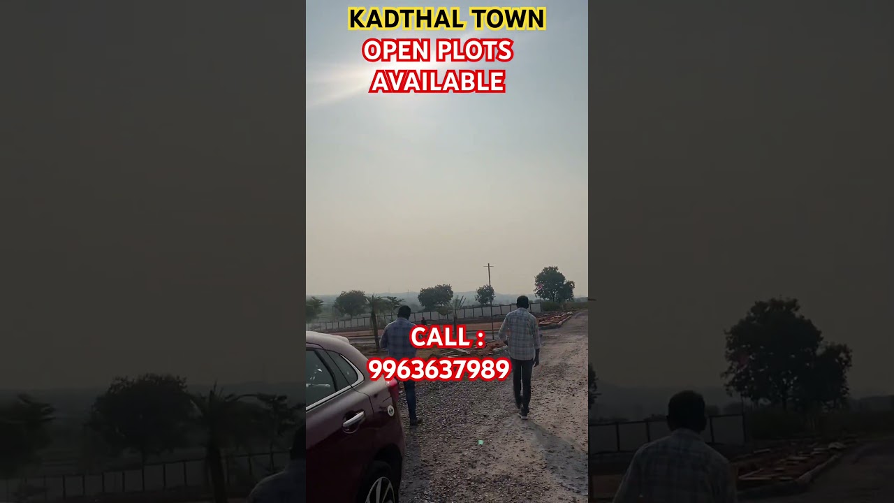 OPEN PLOTS AVAILABLE IN KADTHAL TOWN #openplotsinsrisailamhighway#construction##openplots#realestate