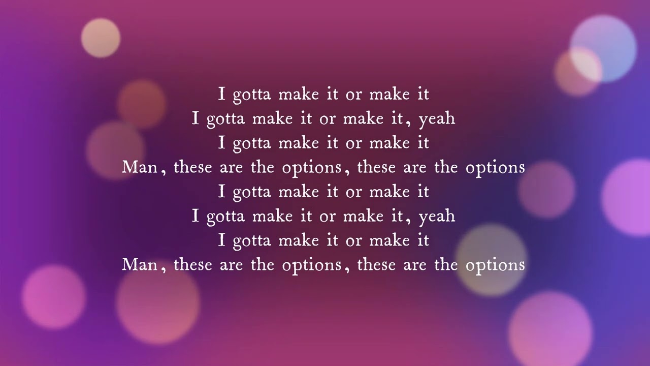 NF - Options (lyrics)