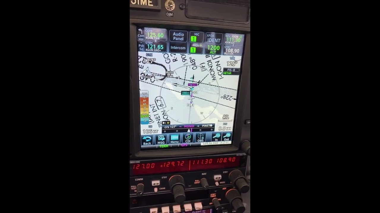 Garmin G5 and GTN 750 ILS approach