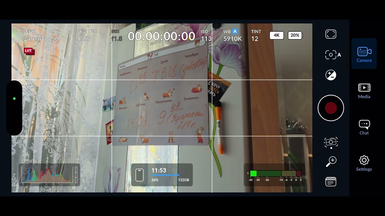Короткий гайд по настройки приложения BlackMagic Cam
