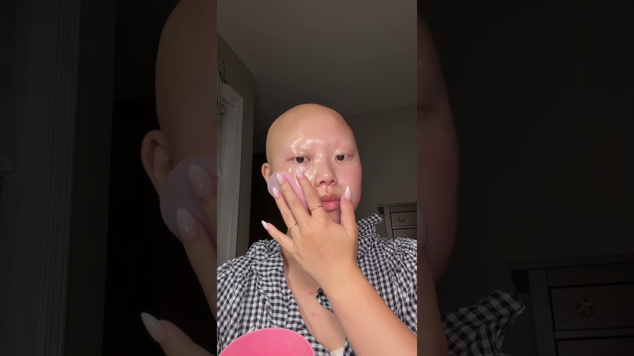 Skincare time 😌😌 #makeup #alopecia #skincareroutine #koreanskincare #skincare