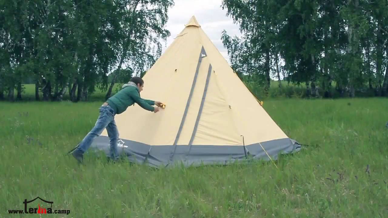 Палатки-шатры ТЕРМА-ТИПИ 5,7,9 Сборка и обзор.