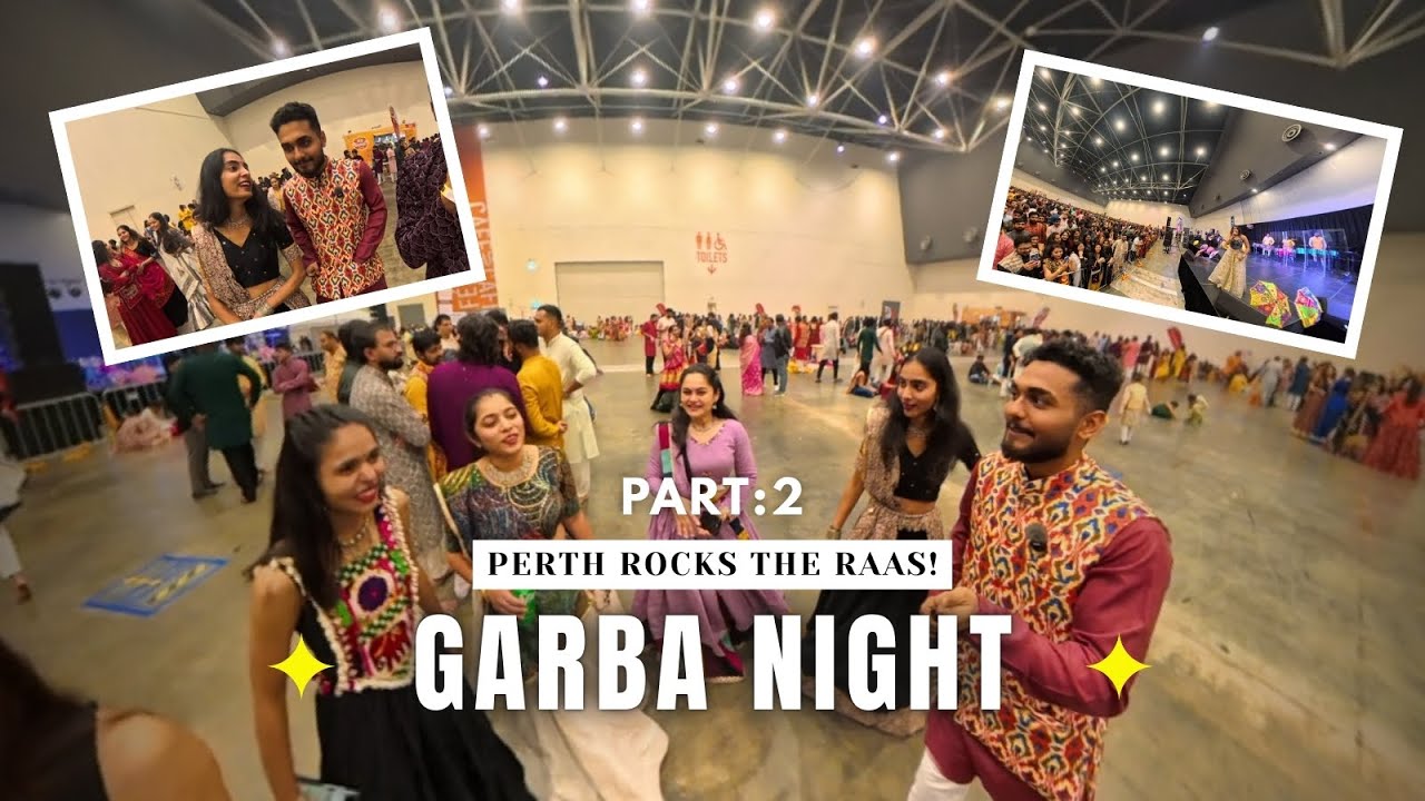 પર્થમાં આયોજિત ગરબા રાત્રી With Aishwarya Majmudar in Perth 🇦🇺 | Gujarati Vibes, Dandiya – Part 2