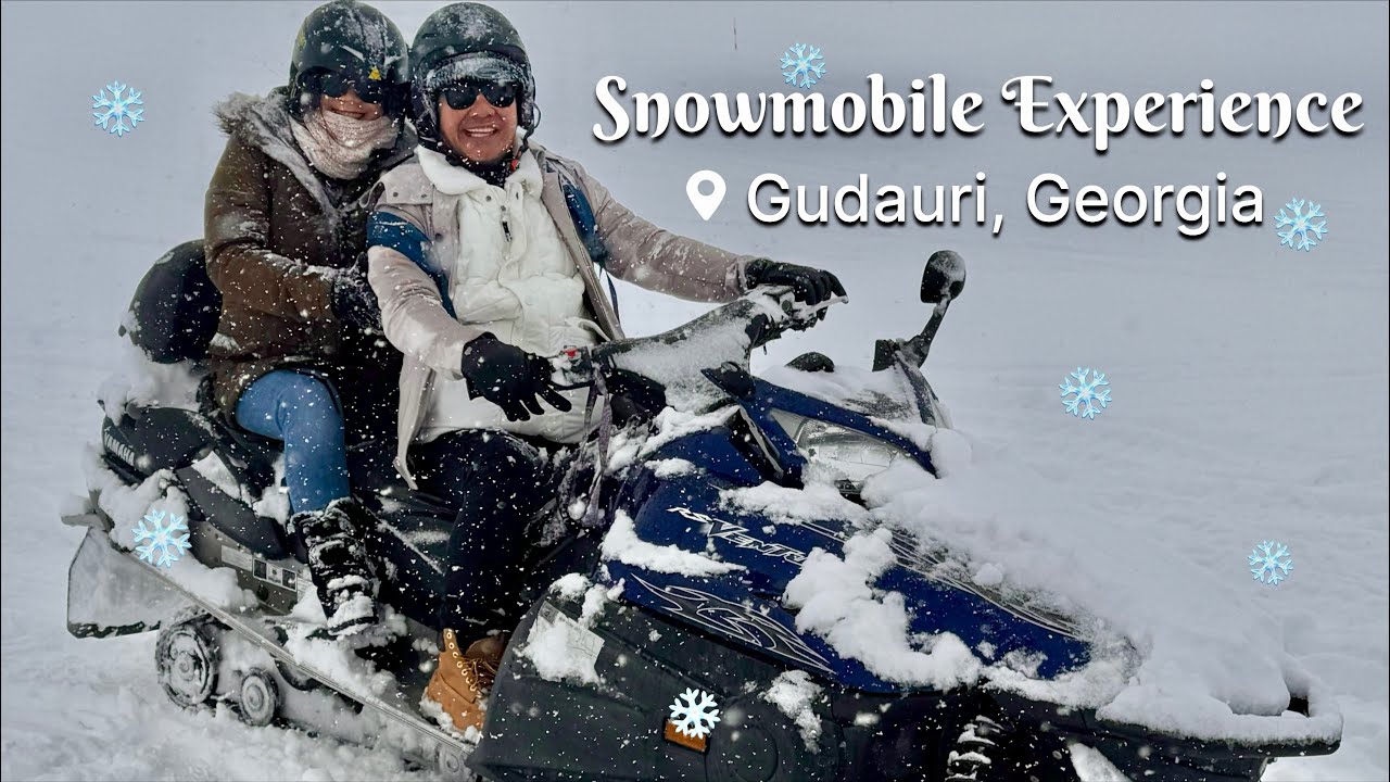 SNOWMOBILE Experience in Gudauri, Georgia ❤️😍