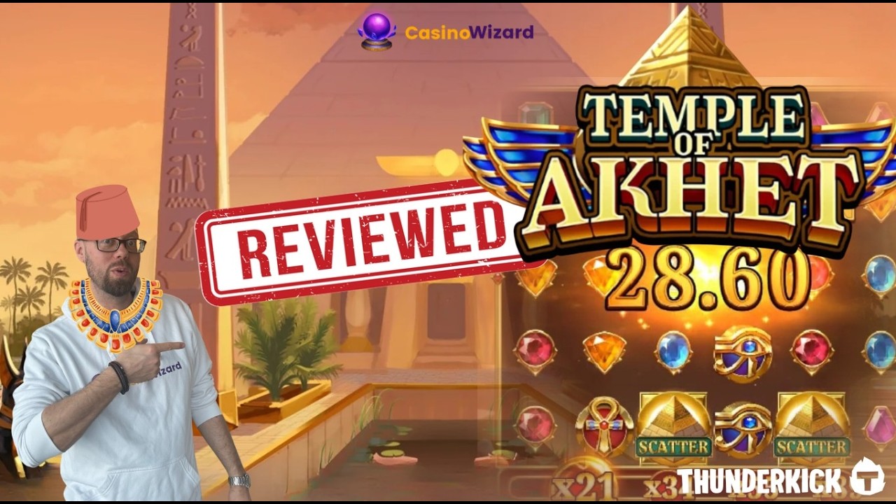 Temple of Akhet Slot &raquo; Sticky respins & increasing multipliers! #thunderkick #casinowizard