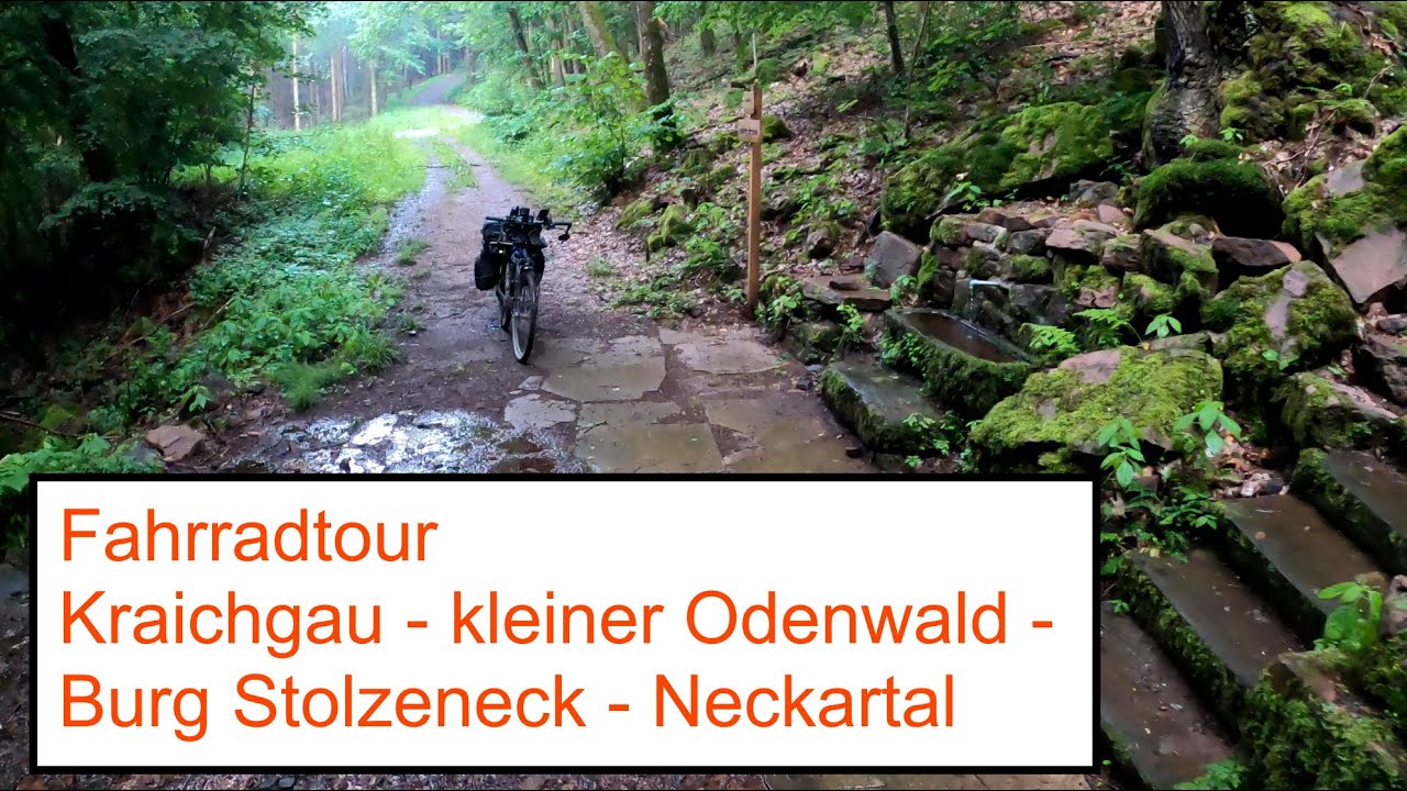 Fahrradtour Kraichgau - kleiner Odenwald:  Burg Stolzeneck , Neckartal