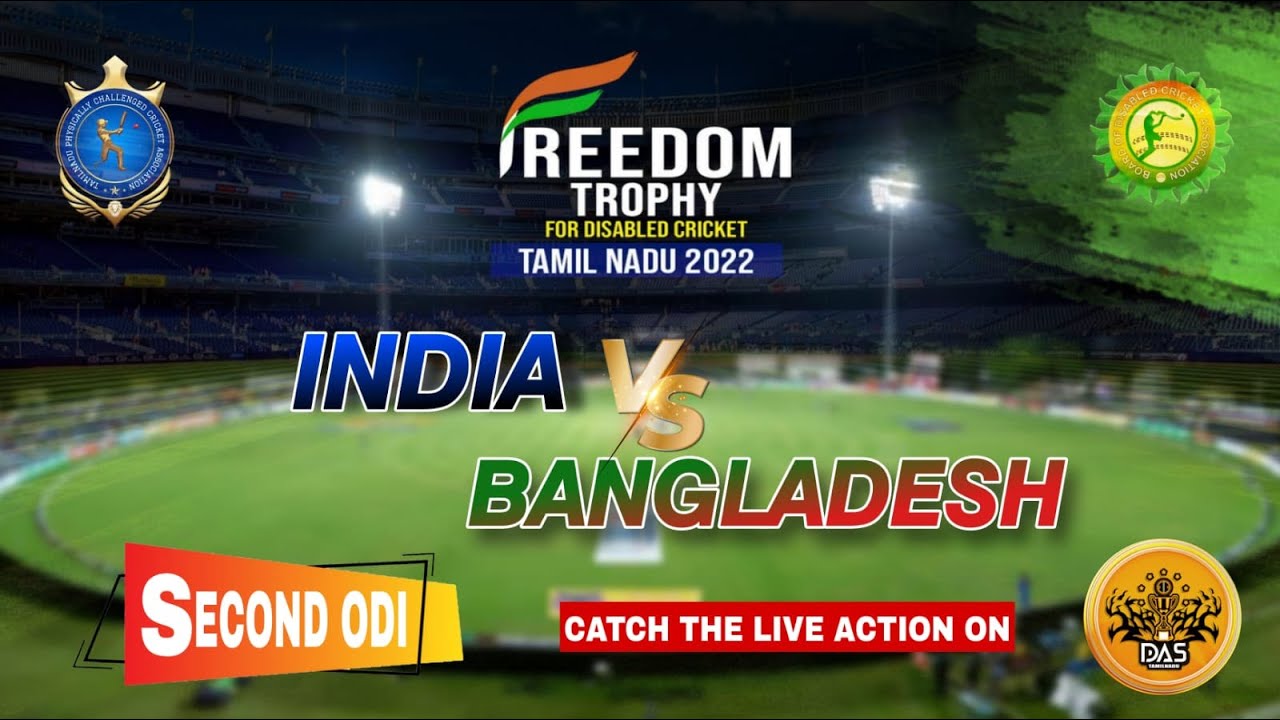 INDIA VS BANGLADESH 2nd ODI | FREEDOM TROPHY FOR DISABLED CRICKET | #cricket #live #india #sports