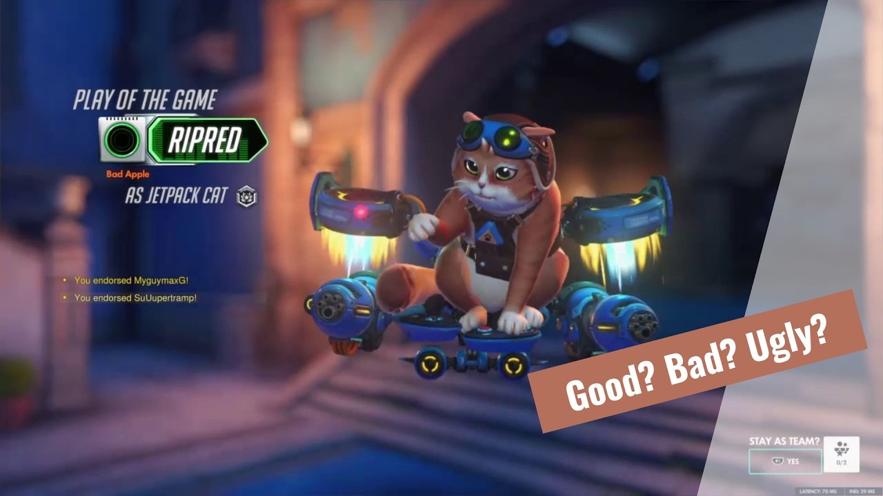 Erstes Spiel erstes Highlight als Jetpack Cat! *OVERWATCH*