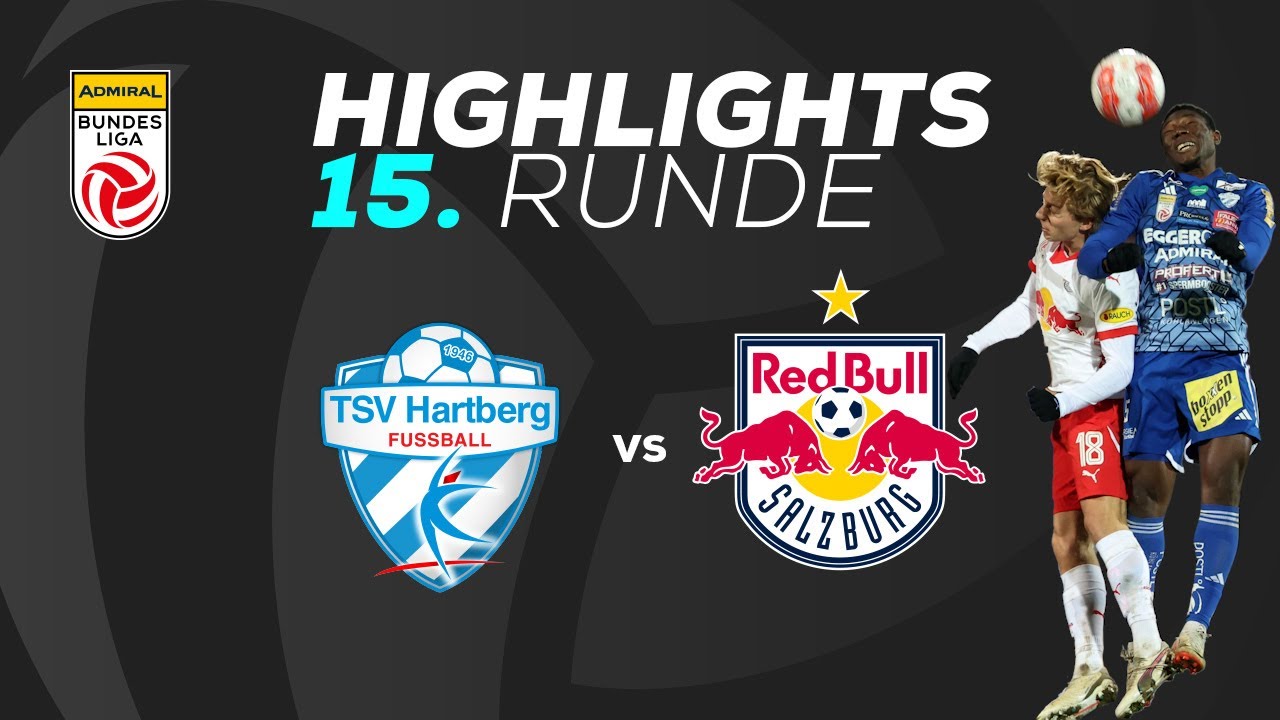 TSV Egger Glas Hartberg - FC Red Bull Salzburg 15. Runde ADMIRAL Bundesliga 2024/25