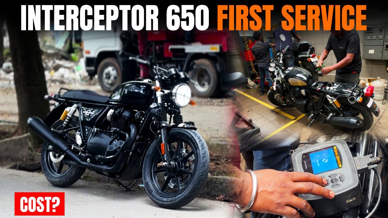 First Service of Royal Enfield Interceptor 650 ❤️ | Full Cost Breakdown | Triaro
