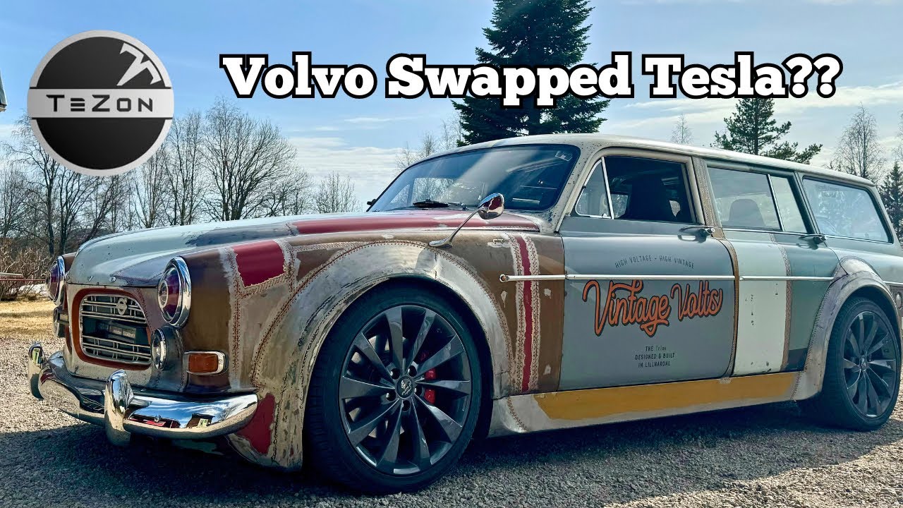 The TeZon: Tesla Model S + Volvo Amazon Hybrid