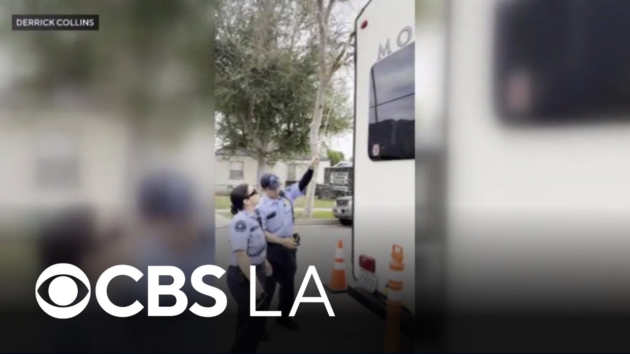 Family living in RV outside burned Altadena home says they've been ticketed by parking enforcement