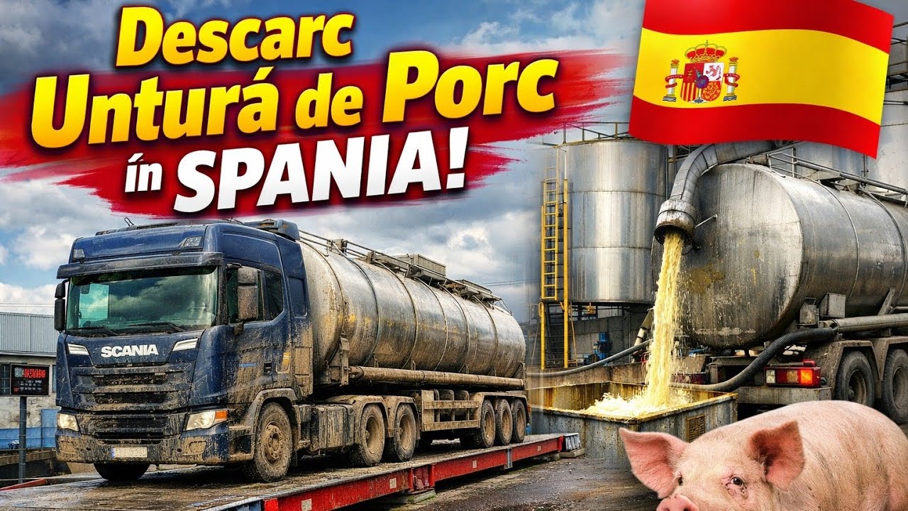 Untură de porc în cisternă 🐷 | Descărcare în Catalunia 🇪🇸
