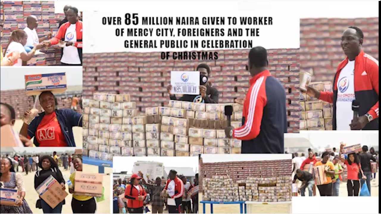 MERRY XMAS! SNR. PROPHET JEREMIAH OMOTO FUFEYIN GAVE OUT #85, 000,000 CASH TO WORKERS OF MERCY CITY.