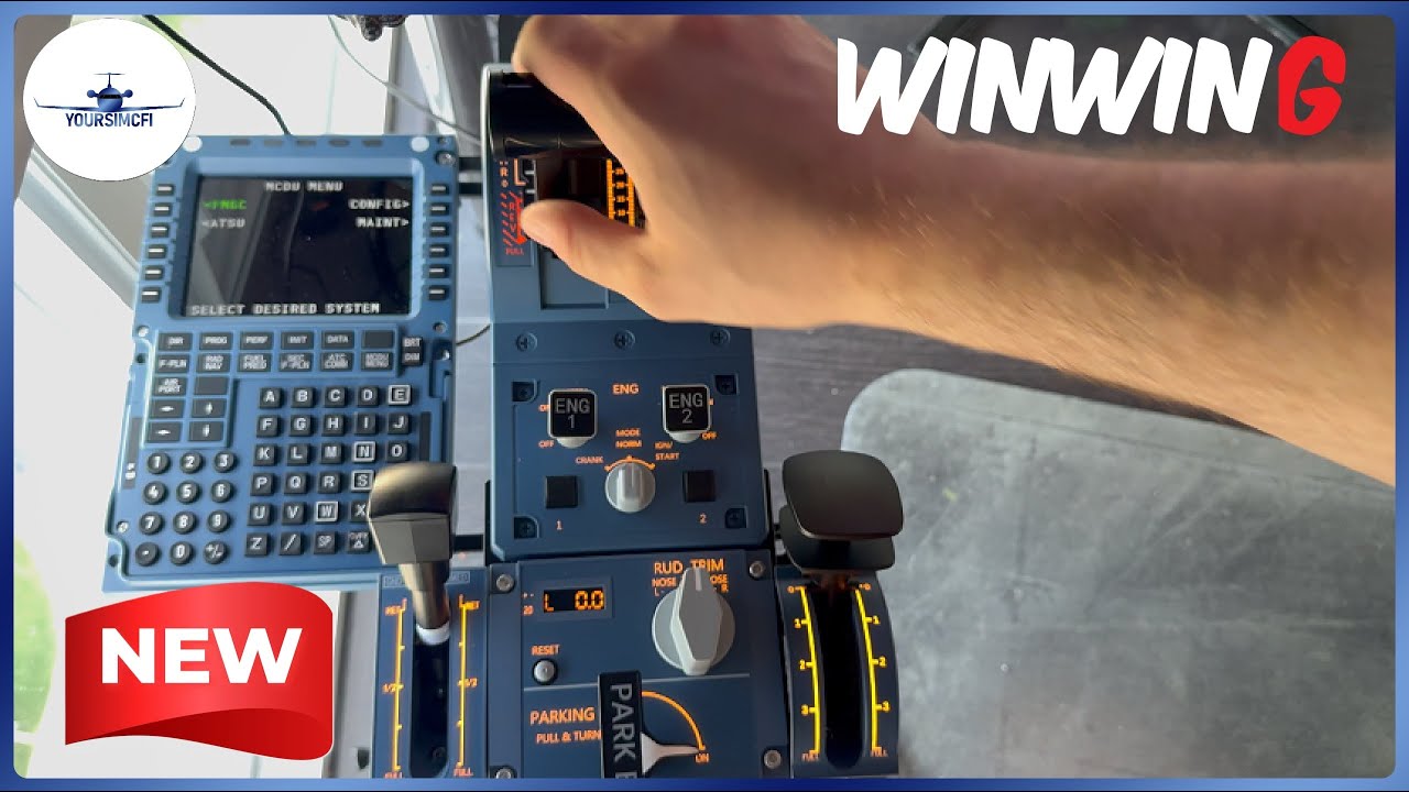 НОВИНКА!! Комплект Winwing URSA Minor Throttle/32 (комплект для A320) #winwing #msfs2020 #aviatio...