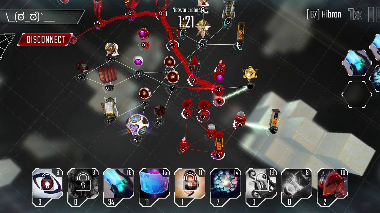 Hackers Game - 5x Kraken lvl 13 vs Code Gates and good layout.