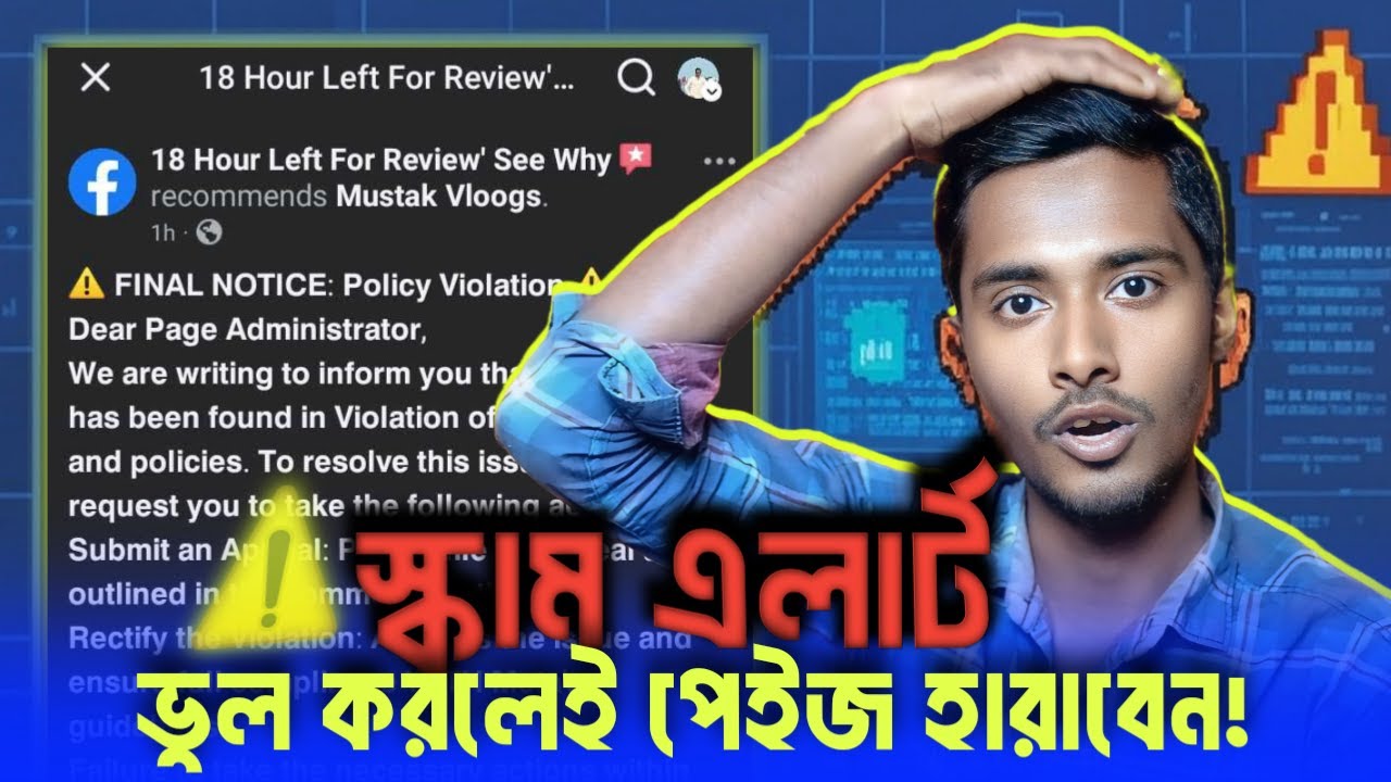 ⚠️ স্কাম এলার্ট 🚫 Final Notice : Policy Violation আসল নাকি নকল বোঝার উপায় | Phishing Alert