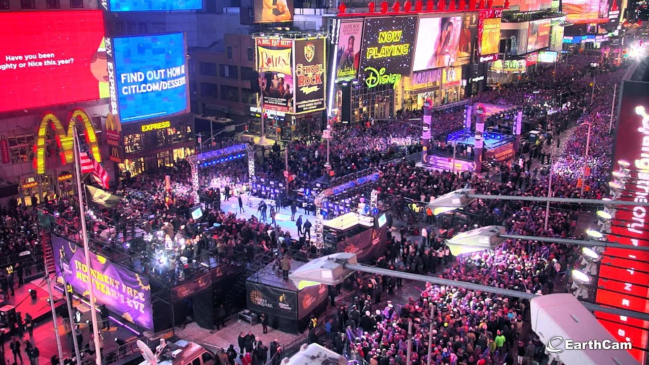 New Year’s Eve - Times Square in 4K – EarthCam