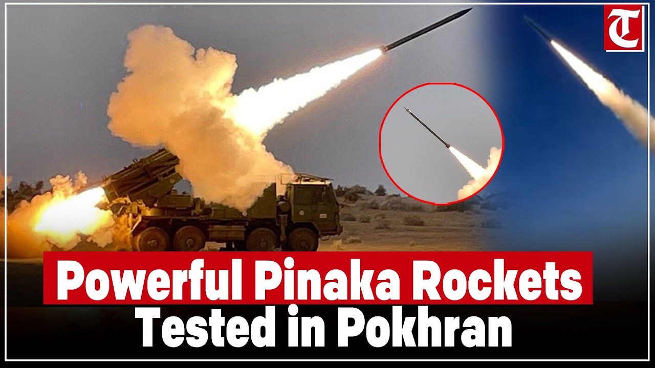 India shows its power! Pinaka rockets tested successfully