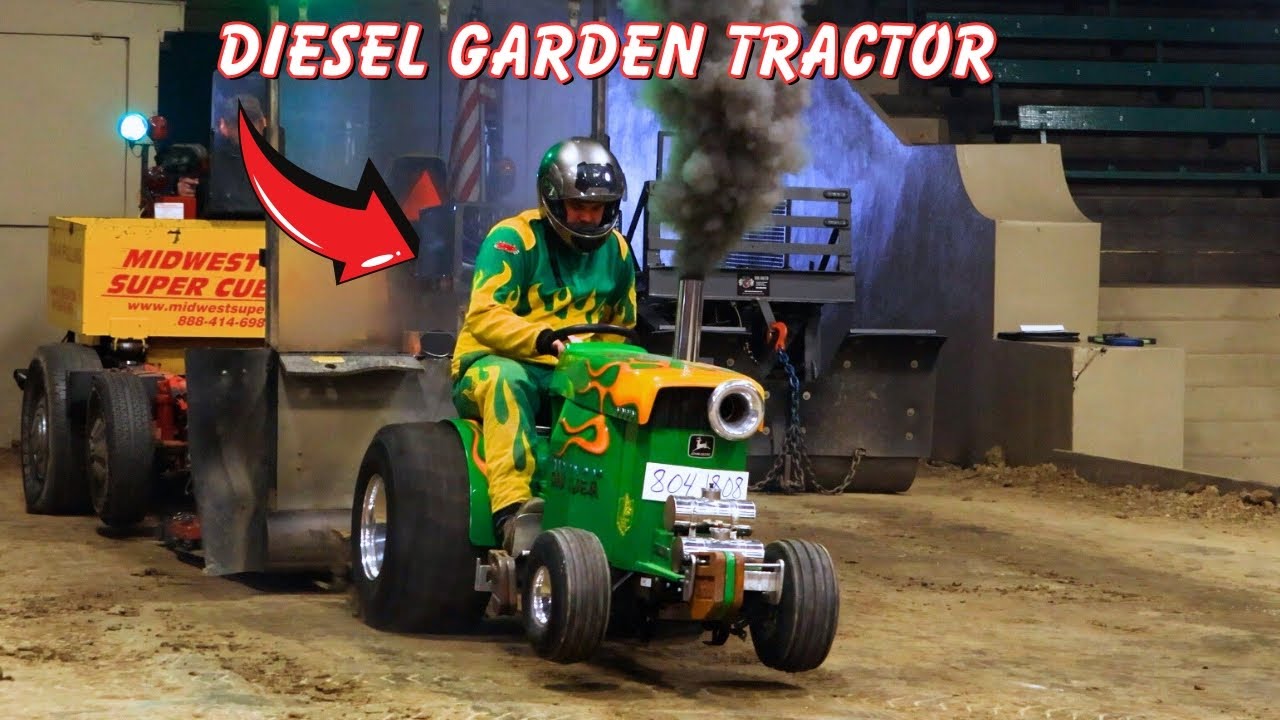 INSANE Diesel Garden Tractor Pulling!!