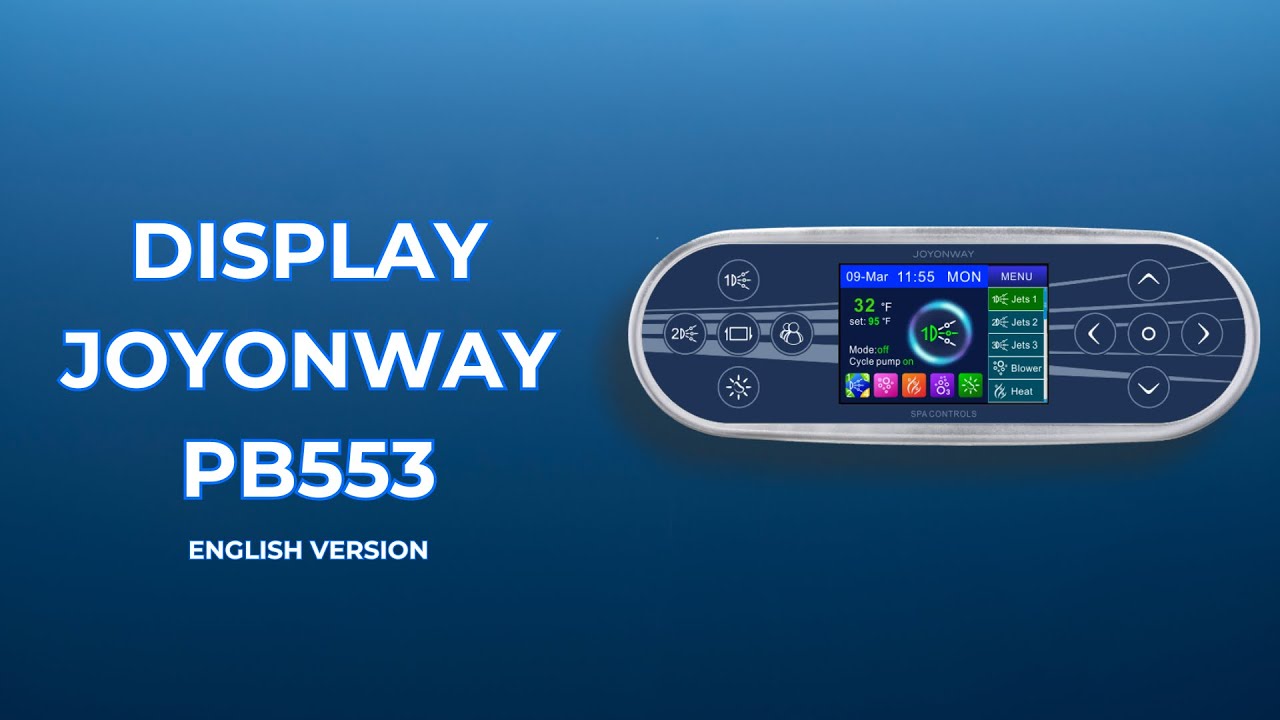 How to use the JOYONWAY PB553 Display of Beauty Luxury Hot tubs