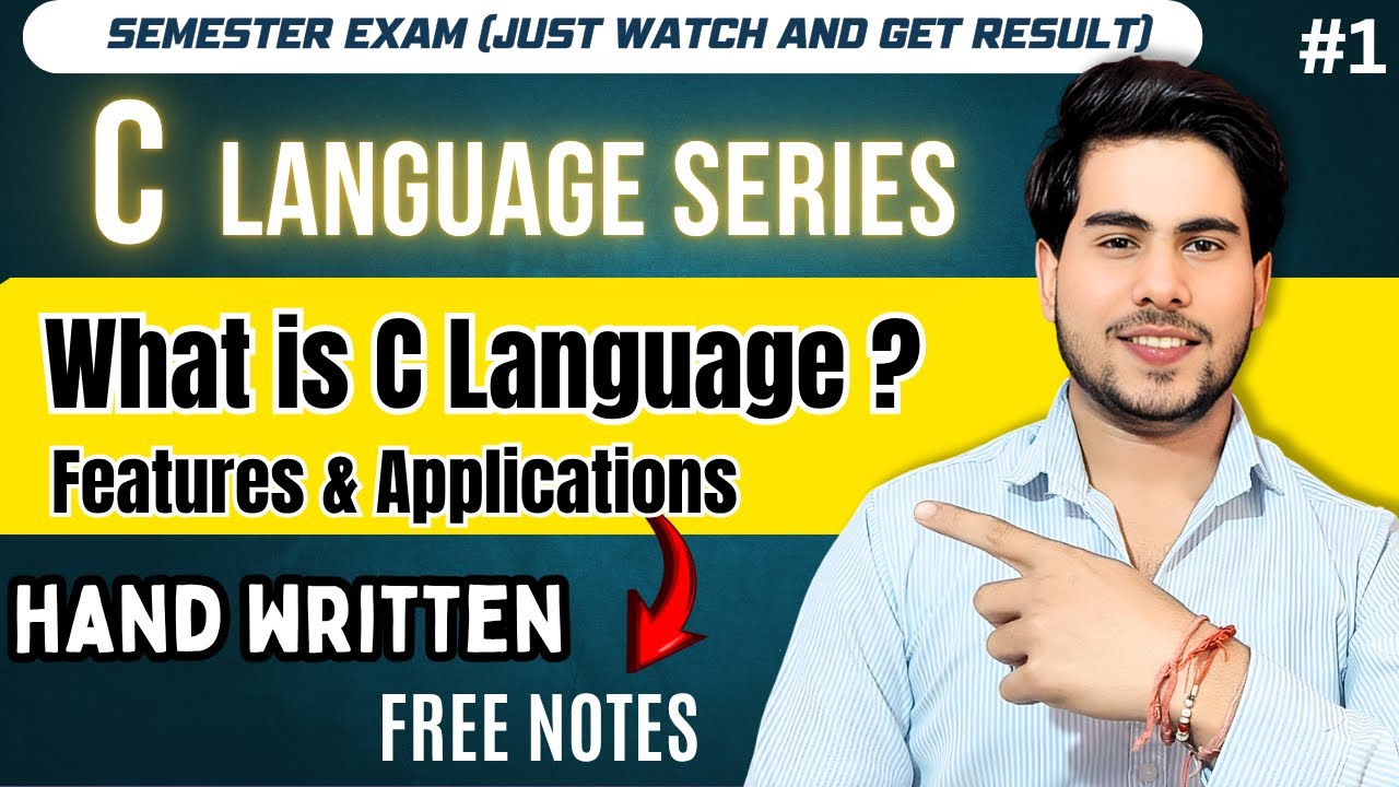 Introduction to C Programming | Features, History & Real-World Uses | Lecture 1 for Beginners