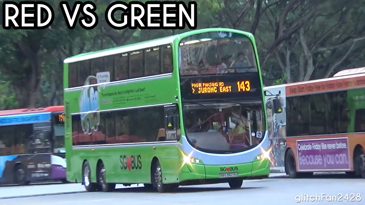 RED VS GREEN - Vote for Your Favourite Singapore Bus Colour!