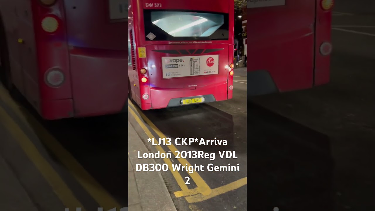 *LJ13 CKP*Arriva London 2013Reg VDL DB300 Wright Gemini 2