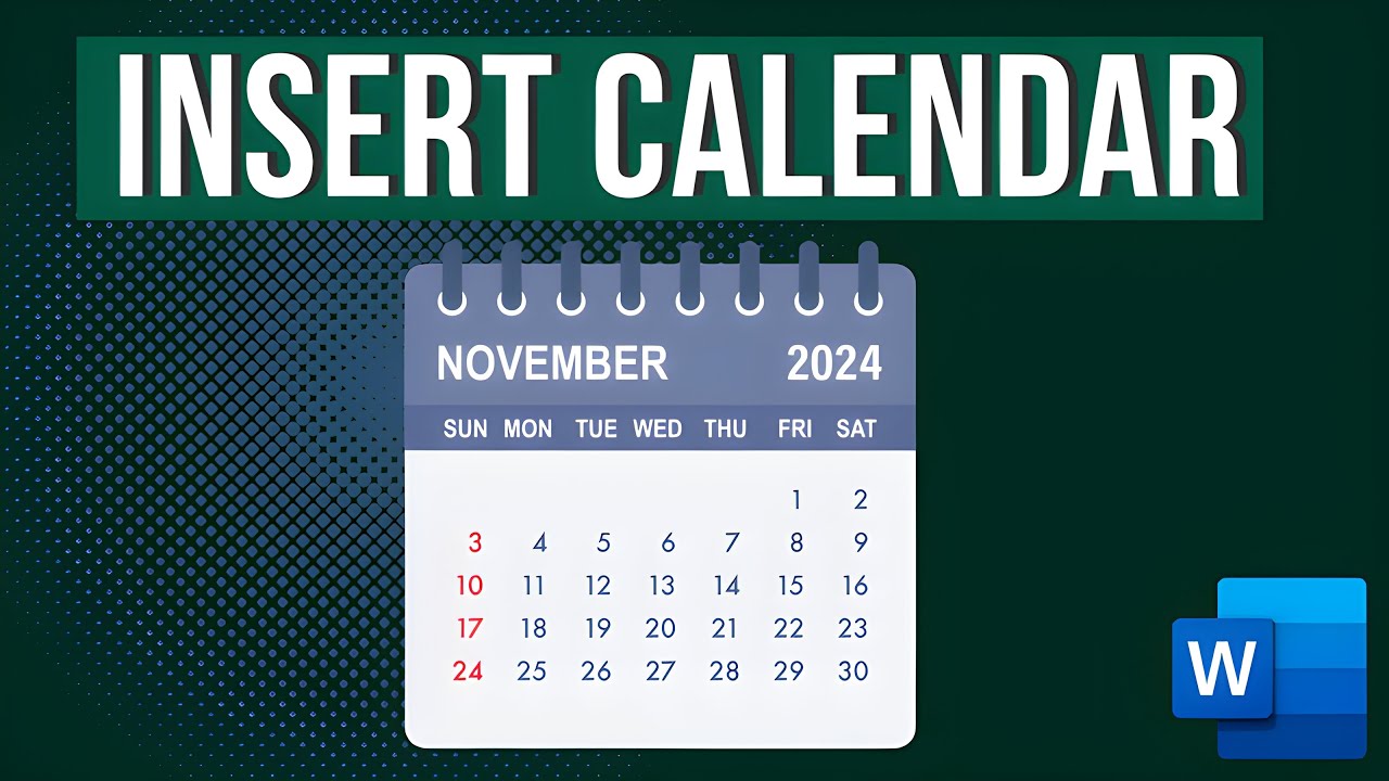 How to Insert Calendar in Microsoft Word