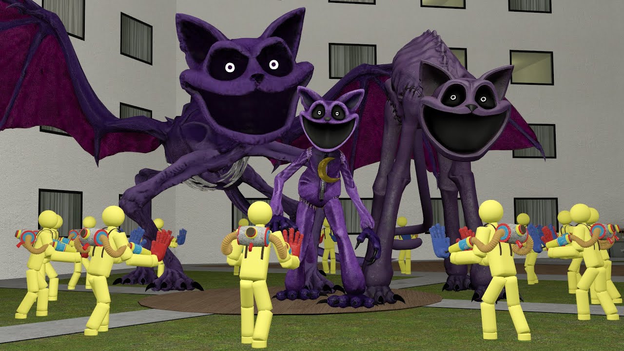 ALL CATNAP CHARACTERS was surrounded, but something went wrong... (Garry's Mod)
